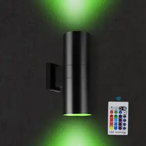 10w Yukarı Aşağı Çift Kafa Duvar Işık Aplik LED Aydınlatma Armatürü Açık Su Geçirmez COB