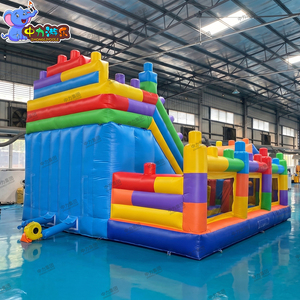 Tobogán Húmedo/Seco Combinado para Interiores y Exteriores, para Negocios de Alquiler, <span class=keywords><strong>Casa</strong></span> Inflable de PVC de Grado Comercial - Product Image 3