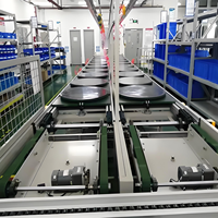 Convoyeur à chaîne à lattes en acier inoxydable semi-automatique à vitesse réglable, capacité de charge lourde pour l'industrie de l'automatisation, ligne d'assemblage