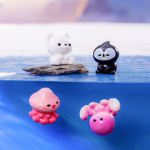 Groothandel Nieuwe Micro Landschap Creatieve Zeehond Pinguïn, <span class=keywords><strong>Aquarium</strong></span> <span class=keywords><strong>Aquarium</strong></span> Landschap Hars Klein Ornament - Product Image 3