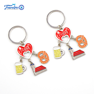 Travelpro High Quality Swiss Heart-Shaped <strong>Snowflake</strong> Boots Style Souvenir Gift Custom Logo Metal Keychain - Product Image 2