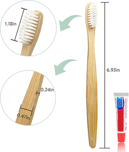 Kit d'articles de toilette de luxe écologiques jetables pour hôtels, ensemble de produits de toilette 5 étoiles en vrac, shampoing, gel douche, savon, kit dentaire - Product Image 2