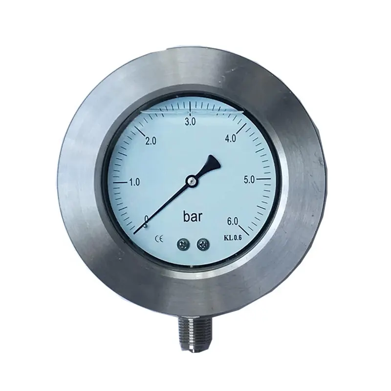 YXGN-160 YXGS-160 160mm dial dia solid front electric contact pressure gauge vibration-proof