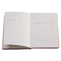 Impression personnalisée couverture rigide Manifestation objectif agenda quotidien planificateur A5 rose cahier flanelle couverture en lin auto-amour Journal