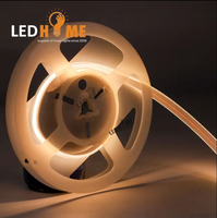 Bandes lumineuses flexibles à intensité variable IP20 12V 24V haute luminosité 2700K blanc chaud piscine jardins COB led bande lumineuse