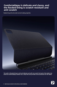 Ốp Bàn Phím Ma thuật không dây từ tính siêu mỏng OLP cho <span class=keywords><strong>iPad</strong></span> air4/5 10.9 <span class=keywords><strong>iPad</strong></span> thế hệ thứ 10 <span class=keywords><strong>iPad</strong></span> Pro 2020/2021/2022-Chống trầy xước - Product Image 4