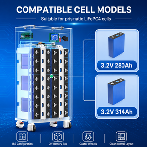 Batterie Lithium-Ion Verticale EU Stock 51.2V 280Ah 314Ah 15kWh 16kWh 30kWh 32kWh LiFePO4 LFP avec BMS JK 200A V19 - Product Image 4