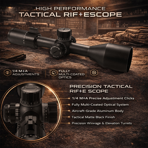 Mira Táctica de Largo Alcance TYPHON 5-25X56 FFP, Mira de Caza de Precisión con Retícula Iluminada, Impermeable, Antigolpes y Óptica Ajustable - Product Image 2