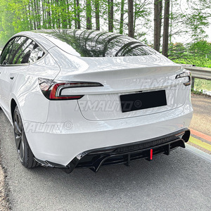 ชุดแต่งกันชนหลังสำหรับรถยนต์เทสล่า รุ่น 3 ปี 2024+ พร้อมลิ้นกันชนและแผ่นป้องกัน - Product Image 3