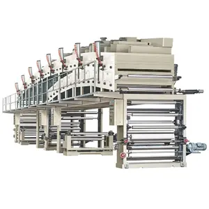 High-speed 1300-1600mm BOPP Plakband Jumbo Roll Solvent Water Gebaseerde Acryl Lijm Mayer Bar Komma blade Coating Machine