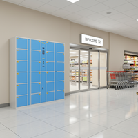 Casier à colis numérique intelligent en plastique ABS anti-corrosion pour salle de sport, école, supermarché