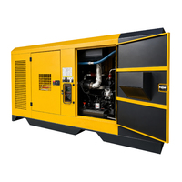 Compresseur d'air diesel refroidi par air, lubrifié, monté sur châssis sans roues, haute performance, 36 m³/min, 30 bars