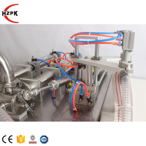 Hzpk Semi Automatic Beverage Honey <b>Juice</b> Coffee Liquid Honey Oil Paste Stand up Spout Pouch Bag Filling <b>Machine</b> Filler - Product Image 6