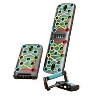 Tabla de Flexiones para Ejercicio en Casa, Soporte Plegable para Abdominales, Uso Interior/Exterior, Equipo de Fitness Ligero de Plástico