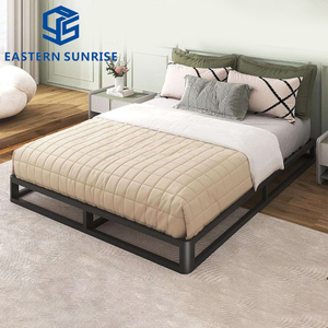 Base de Cama Metálica Resistente Tamaño King, Fácil de Montar, Perfil Bajo, con Soporte Flotante y Láminas - Product Image 6