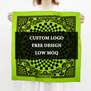 Không Có Moq Hot Bán Tùy Chỉnh Logo Của Bạn Bông Đa Chức Năng Khăn Tay Cho Ngoài Trời Tùy Chỉnh Thiết Kế Bandana Khăn - Product Image 1