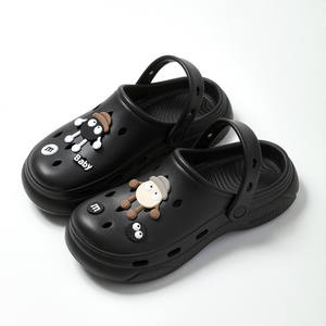 Chanclas de EVA con suela gruesa y orificios, estilo veraniego, a la moda, para parejas, con punta abierta, para hotel, con amortiguación. - Product Image 3