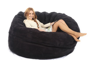 Chaise jumelle douce extra large remplie <span class=keywords><strong>d</strong></span>'éponge de <span class=keywords><strong>mousse</strong></span> de mémoire <span class=keywords><strong>lit</strong></span> géant de sac de fèves pour la famille - Product Image 2