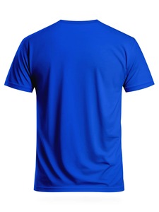 Camiseta de fútbol azul juvenil y top deportivo cómodo con cuello redondo, adecuado para partidos y entrenamiento de fútbol, personalizable, unisex F10 - Product Image 3