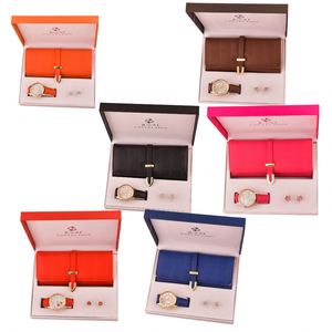 2026 3pcs/<b>set</b> Women's Business Gift <b>Set</b> With Wallet <b>Watch</b> Ear Studs-holiday & Women's Day Gift - Product Image 1