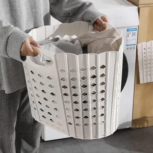 Collapsible Laundry Hamper Hanging Laundry Basket Foldable Wall Hanging Basket Dirty Clothes Storage Bin