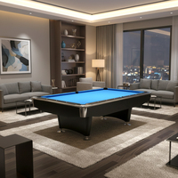 Table de billard de luxe de 6e génération, en bois massif, 9 pieds, sur mesure, avec plateau en ardoise et design durable