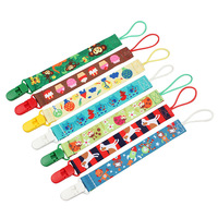 Sangle de fixation pour sucette bébé en polyester écologique de haute qualité, ruban de sublimation, attache-tétine, cordon de maintien