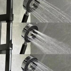 Kepala pancuran kuningan kelas atas dipoles selesai dengan katup keramik inti berdiri lantai keran pijat hujan bintang lima tahun - Product Image 4