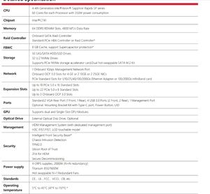 Serveur en rack UniServer R6900 G6 avec 64 emplacements DDR5 RDIMM et 6 cartes GPU double/10 simple largeur - En stock - Product Image 6