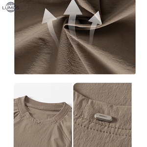 Camiseta Deportiva de Secado Rápido para <span class=keywords><strong>Hombre</strong></span>, Personalizada al por Mayor, con Estampado de Patchwork, Poliamida y Elastano, para Gimnasio y Running, Manga Corta - Product Image 5