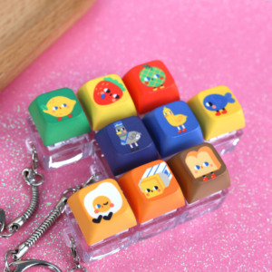 LED Keycap Fidget Keychain Mechanical <strong>Keyboard</strong> <strong>Custom</strong> Anime Keycaps Design Customized Office Decompression Toy - Product Image 3