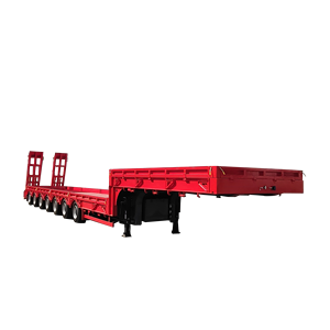 Efficiënt Heavy Duty Low-Bed Oplegger 40 '& 20' Staal Materiaal Met 30 Ton Laadvermogen Mechanische Ophanging Truck Trailers - Product Image 1