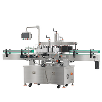 Machine d'étiquetage numérique pneumatique entièrement automatique double face PLC pour rouleaux, emballages en papier carré, bidons d'eau et bouteilles
