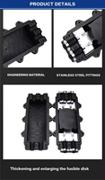 Essential 1550nm FTTH Network Underground Telecom Domo aéreo Cable de fibra óptica Caja de cierre de empalme de junta RJ45 para 120km óptico