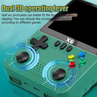 Console de jeu vidéo portable X9, écran 3,5 pouces, simulateur de jeux rétro classiques, manette de jeu pour enfants et adultes, cadeaux