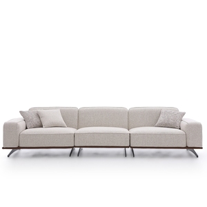 L hình dạng sang trọng cắt ghế phòng khách Ý sofa màu xám lớn ghế sofa hiện đại đặt đồ nội thất sang trọng - Product Image 2