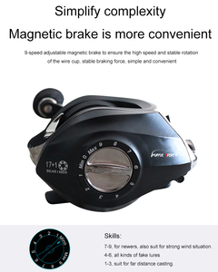 OEM de alta calidad de fibra de carbono FReels luz 17 + 1BB Baitcasting Carretes - Product Image 2