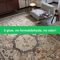 Tapis de style européen pour salon et table basse, sans adhésif, sans formaldéhyde, tapis épaissi pour villas