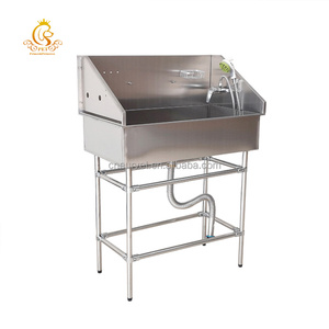 Baignoire de Luxe pour Animaux de Compagnie en Acier Inoxydable Écologique EUR PET pour le Toilettage des Chiens et des Chats - Product Image 1