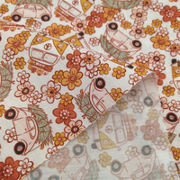 Tissu de designer classique en polyester doux 100% pour pelouse, imprimé numérique en matériau TC pour doublure de couture artisanale DIY pour filles