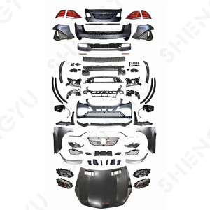 Pare-chocs de voiture pour Benz ML <span class=keywords><strong>W164</strong></span> 05-12 Changer pour GLE W166 <span class=keywords><strong>AMG</strong></span> Style Contenir les pare-chocs avant et arrière avec calandre et capot des lampes automobiles - Product Image 1