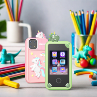 Juguetes Educativos, Teléfono Celular de Juguete con Pantalla Táctil de 2.8'', Juego Musical, Teléfono Inteligente para Niños y Niñas con Cámara