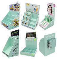 Support d'affichage de comptoir en carton personnalisé, boîte d'affichage de comptoir en carton pour autocollants, rouges à lèvres, cosmétiques, jouets, produits