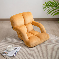 Canapé paresseux convertible moderne en tissu avec accoudoirs et dossier Tatami, petit fauteuil de loisirs pour salon, livraison directe, une pièce