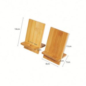Creative Modern Bamboo Phone Charging Stand for Home Office & Apartment Use - Product Image 5