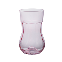 Verre à whisky en forme de sablier couleur ambre 480 ml – Gobelet écologique et alimentaire au design moderne pour les amateurs de bière