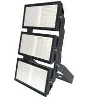 Lampu Stadion 1000W IP67 Tahan Air Berbahan Aluminium Die Casting dengan Sumber LED untuk Lapangan Sepak Bola