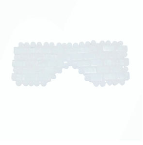 Masque oculaire réutilisable en quartz et jade transparent, qualité supérieure d'usine, prix de gros, pour soins de la peau et massage des paupières. - Product Image 1