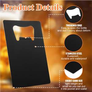 Ouvre-bouteille moderne en alliage de zinc, personnalisé avec impression métallique, idéal pour l'ouverture de bières, ouvre-bouteilles promotionnels - Product Image 4