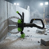 Machine à découper les murs à moteur sans balais, scie circulaire portable pour béton, brique rouge, blocs creux, coupe sans angle mort